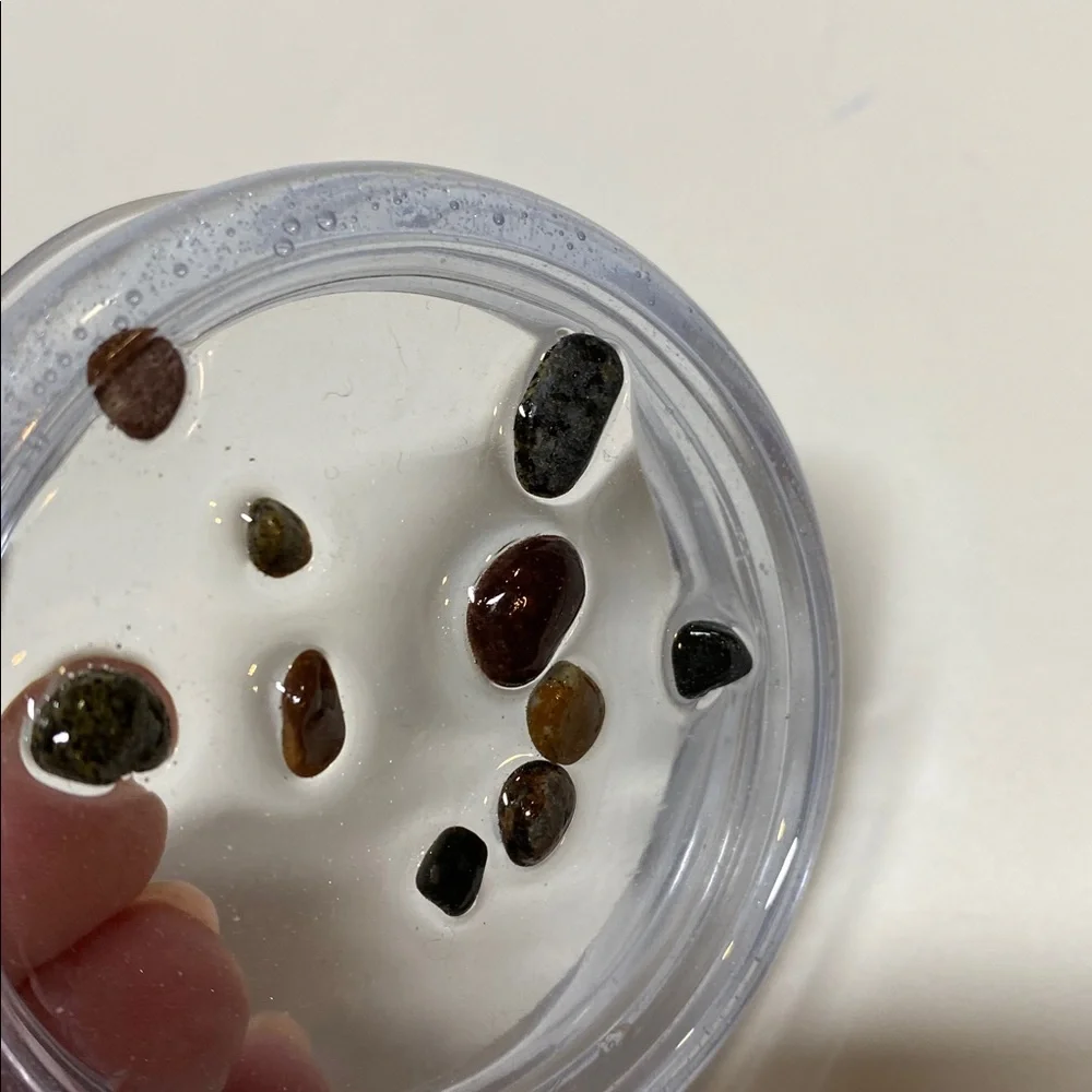 Puddin Jar Small Resin Semi Clear Rock Homemade Screw Lid Container NWOT - Picture 6 of 16